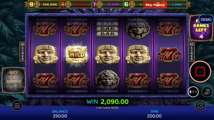 Mayan Madness - chiến thắng trong trò chơi Bonus
