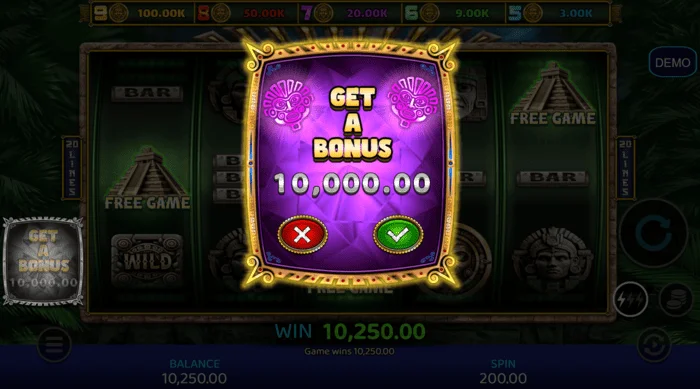 Mayan Madness - màn hình mua Bonus Buy